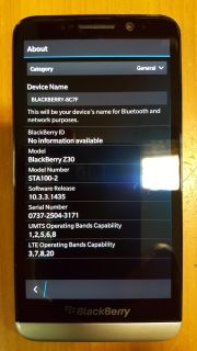 Blackberry Z30 STA100-2 RFW121LW